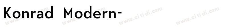Konrad Modern字体转换